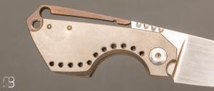 Couteau coupe-cigare  " Monster " par Thierry Savidan - Titane et RWL-34