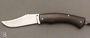 Couteau " custom " par Philippe Lemonnier - Fibre de carbone et lame en RWL34 