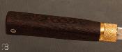Couteau de poche Da Cruz José - Wengue lame carbone - Moyen Modèle