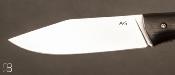 Couteau de poche Tedesco ébène par Adrien Giovaninetti