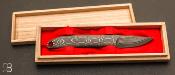 Couteau droit Damas Bambou par Koji Hara