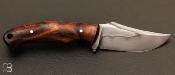 Couteau droit custom bois de fer et W5 par Milan Mozolic