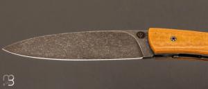 Couteau " le Névé " Micarta Westinghouse - Lame 14C28 par Tim Bernard