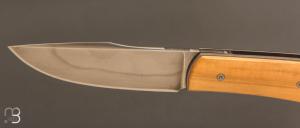 Couteau " liner lock " custom de David Lespect - Buis et C105