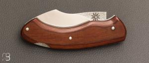    Couteau " lock-back " custom par Silas Coutellerie - Micarta et N690Co