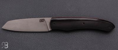   Couteau " Ronin " par Lames de l'Ouest - Croûte de buffle