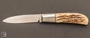   Couteau  "  slipjoint  " par Honor Vilain - bois de Cerf sambar et RWL34