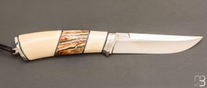    Couteau "  droit custom " par Aleksandr Kasinec - Morse et N690Co 