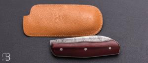    Couteau pliant " pièce unique " de David Lespect – Aloha et Damasteel
