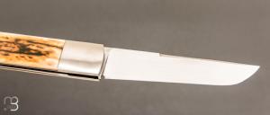    Couteau " Tanto intégrale " custom par Karim Valentin - Les couteaux D'Hure - Ivoire de mammouth