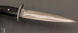  Dague " Kriss " de Jean Paul Sire - Ébène et Damas