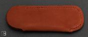  Etui cuir marron clair pour couteau de poche