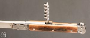      Couteau " Issoire 3 pièces " par David Brenière - Mammouth / damas et RWL34