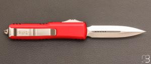 Couteau Automatique Microtech - UTX-85® D/E Red Stonewash Standard - 232-10RD
