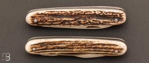 Set pique nique "navette" par Douris Chastel - Bois de cerf et lame 12C27