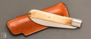   Couteau " Yssingeaux avec garde à bascule et palanquille  " par Romain Alvarez - Mammouth et RWL-34