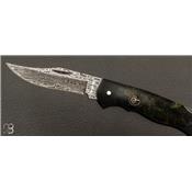 Couteau Böker Solingen - Junior Scout Lightweight Curly Birch Green Damascus