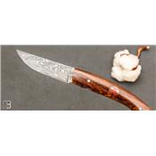 Couteau de poche 1515 modèle "Paris" Bois de fer et Damas