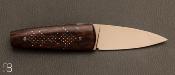 Couteau de poche Sgian Dubh bois de fer par Andrea Paravicini