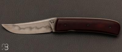 Couteau de poche "Vintage" micarta par Guy Poggetti