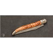 Couteau Laguiole Damas genévrier 12 cm par la Forge de Laguiole