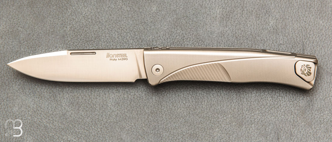 Couteau de poche THRILL Titane gris mat