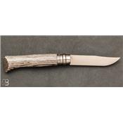 N°08 Slate Grey laminated birch Opinel knife