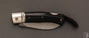   Couteau " Ork "  custom lock-back par Raphaël Durand - Suminagashi SGPS et Richlite®