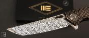Couteau pliant WE KNIFE Damasteel Limited Edition tanto 604DST 