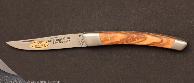 Couteau de poche Le Thiers 12cm Olivier par Le Fidèle