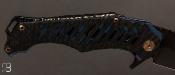 Couteau " Acheronte " titane et fibre de carbone par Messori Knives
