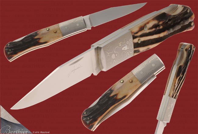 Couteau japonais pliant à pompe IMAI cerf ref SI140