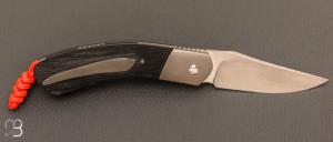  Couteau « custom » de Stéphane Sagric - Micarta et lame en RWL34