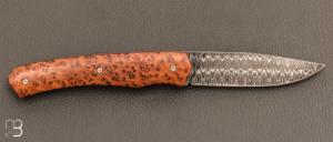  Couteau "1820" par MARGRITA David - MisterBull - Damas et Loupe de Thuya