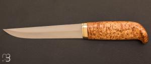 Couteau " 1930's Style Puukko " par Pekka Tuominen - Bouleau madré