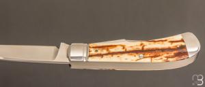    Couteau " 2 Blades Trapper Slip Joint " par Enrique Pena - Mammouth