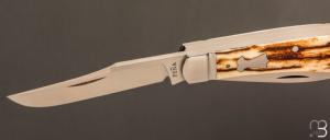    Couteau " 2 Blades Trapper Slip Joint " par Enrique Pena - Mammouth