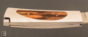  Couteau de poche 2 lames par Emile Bach van Ben - Ivoire de mammouth