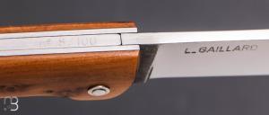  Couteau "Aquitain N°8/100 " par Laurent Gaillard - Genévrier et lame en XC75