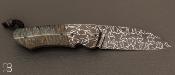 Couteau " Balrog " Loupe d'érable et damas mosaïque par Florian Keller