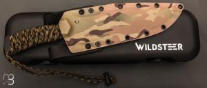  Couteau "Bowie" Édition Limitée 20 ans Wildsteer - Paracorde et lame noire