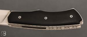   Couteau " Brimbelle " Liner-Lock flipper par Louis Contat - Ébène et 14c28N