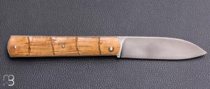    Couteau " Canif " custom par David Breniere - Buis sculpté et Elmax