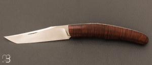   Couteau  "  Cleste " pliant artisanal de Cyril Kalisz - Gidgee et RWL34