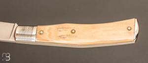   Couteau " Chasse"  custom par Mathieu Herrero - Ivoire de mammouth et lame XC100