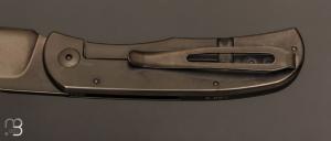 Couteau "Citizen full custom #007 " par Sacha Thiel - Titane et RWL34