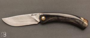   Couteau de poche Corse corne de blier de Jean-Jacques Bernet