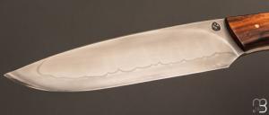  Couteau Droit "plate semelle" par Jean Paul SIRE - Bois de fer et C130