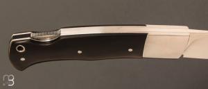   Couteau  "  Drop  "  custom lock-back par Raphaël Durand - Corne de buffle et lame en RWL-34