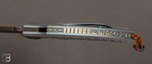  Couteau " Ferox Prototype "pliant de Gudy van Poppel - Titane et Böhler N690